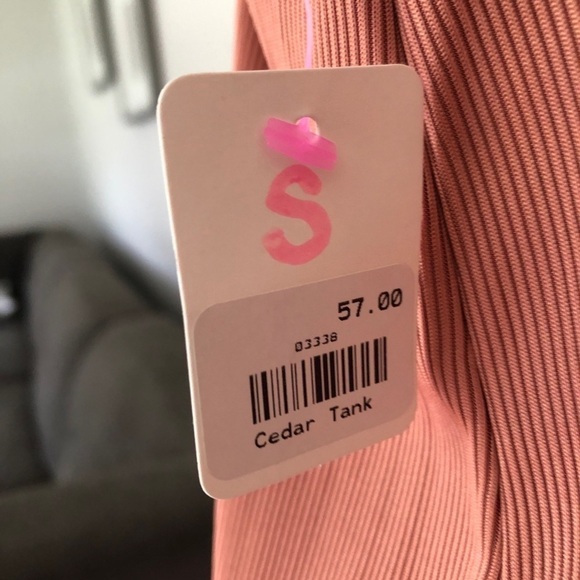 NWT Black Swan Cedar deep rose halter top size small - Picture 6 of 8